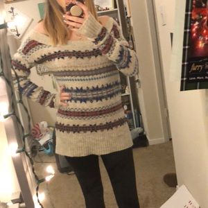 Off the shoulder sweater